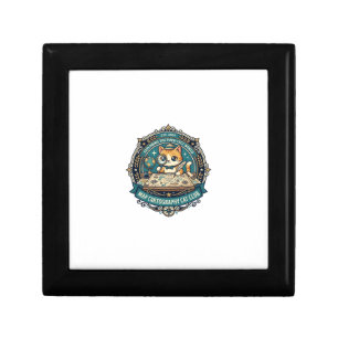 Map Cartography Cat Funny Cat Lover Design - Map C Gift Box