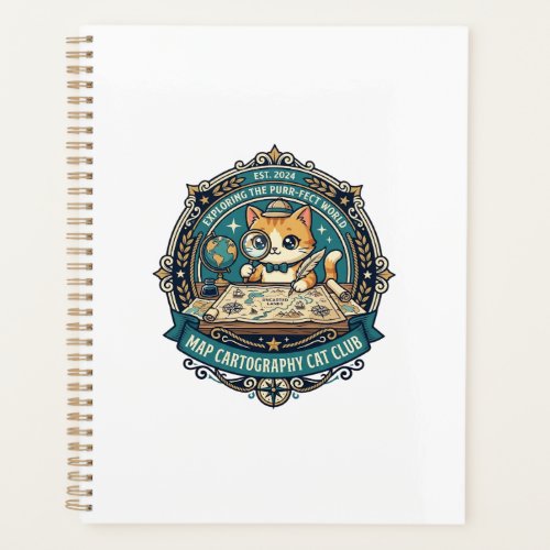 Map Cartography Cat Funny Cat Lover Design - Map C Planner