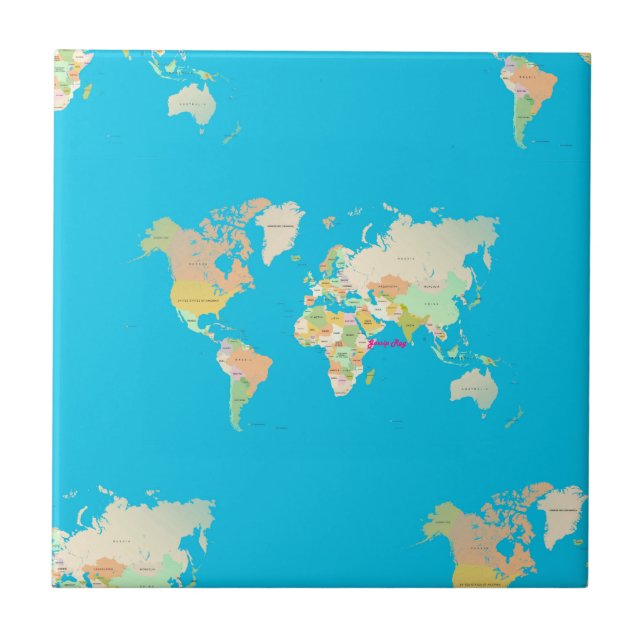 map ceramic tile (Front)