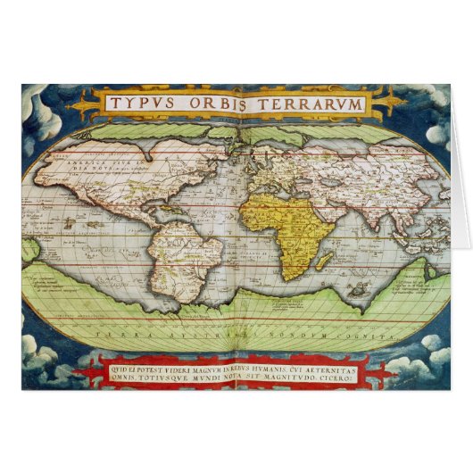 Map charting Sir Francis Drake's Cards (Front Horizontal)