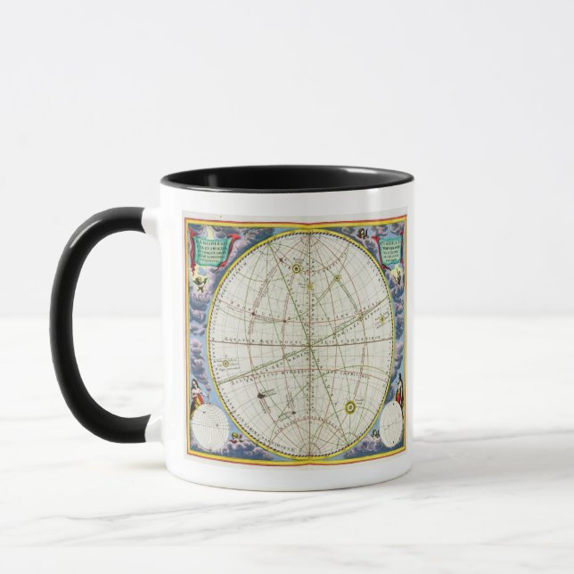 Map Charting the Movement of the Earth and Planets Mug (Left)