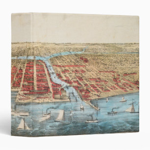 MAP: CHICAGO, c1857 Binder