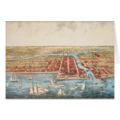 MAP: CHICAGO, c1857 Cards (Front Horizontal)