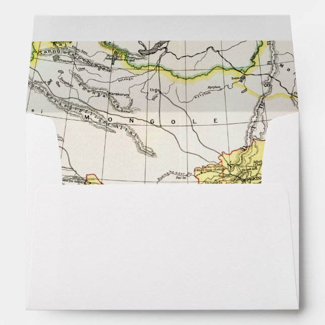 MAP: CHINA, 1910 ENVELOPE (Back (Bottom))