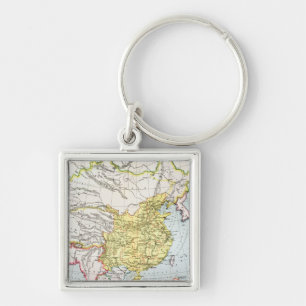 MAP: CHINA, 1910 KEYCHAIN