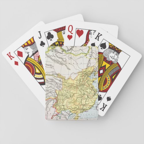 MAP CHINA 1910 POKER CARDS