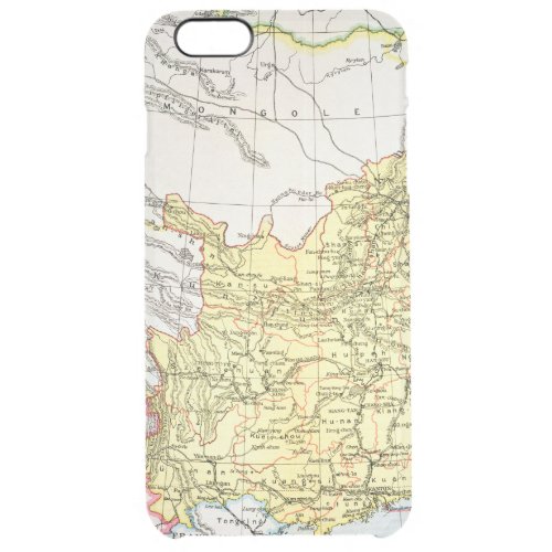 MAP CHINA 1910 CLEAR iPhone 6 PLUS CASE