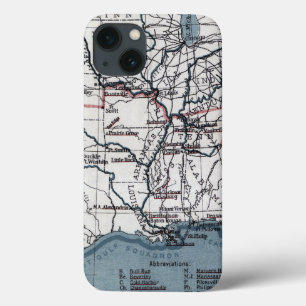 MAP: CIVIL WAR, 1861 iPhone 13 CASE