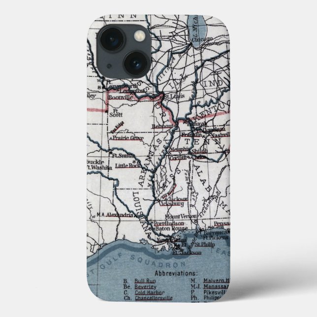 MAP: CIVIL WAR, 1861 Case-Mate iPhone CASE (Back)