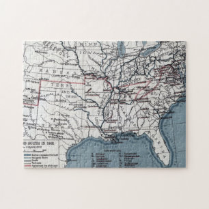 MAP: CIVIL WAR, 1861 JIGSAW PUZZLE