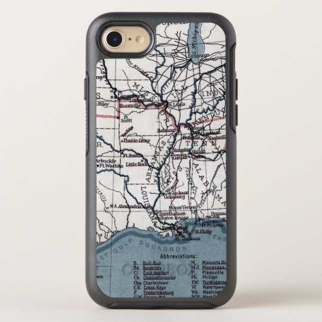 MAP: CIVIL WAR, 1861 OTTERBOX iPhone CASE (Back)