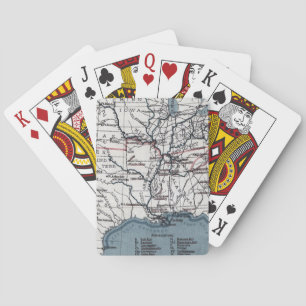 MAP: CIVIL WAR, 1861 POKER CARDS