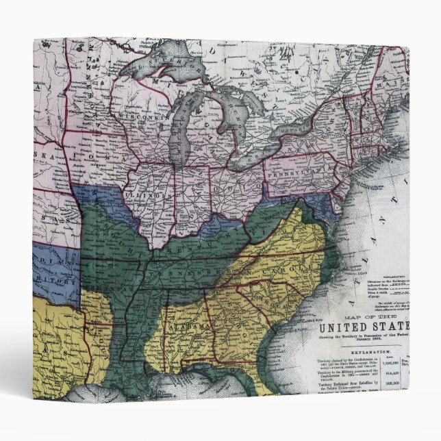 MAP: CIVIL WAR, 1864 BINDER (Front/Spine)