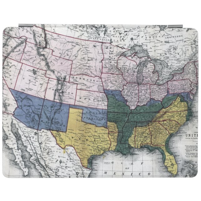 MAP: CIVIL WAR, 1864 iPad SMART COVER (Horizontal)