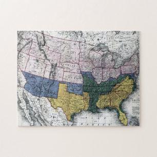 MAP: CIVIL WAR, 1864 JIGSAW PUZZLE