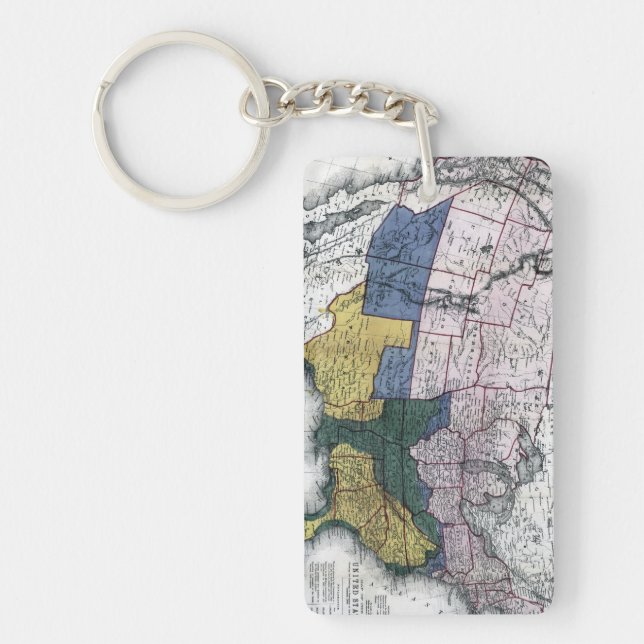 MAP: CIVIL WAR, 1864 KEYCHAIN (Front)