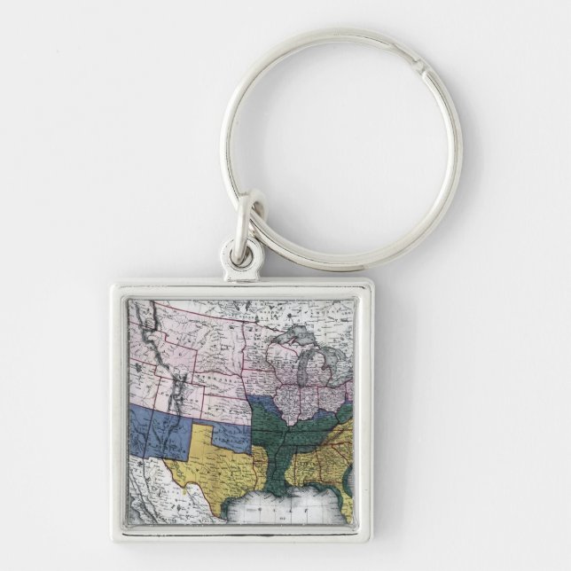 MAP: CIVIL WAR, 1864 KEYCHAIN (Front)