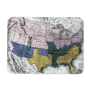 MAP: CIVIL WAR, 1864 MAGNET