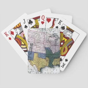 MAP: CIVIL WAR, 1864 POKER CARDS
