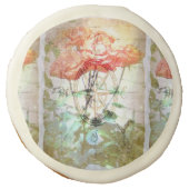 Map, Compass, Roses Sugar Cookie (Front)