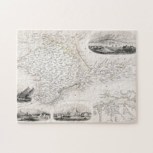 MAP: CRIMEA, c1855 Jigsaw Puzzle (Horizontal)