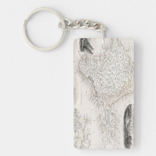 MAP: CRIMEA, c1855 Keychain