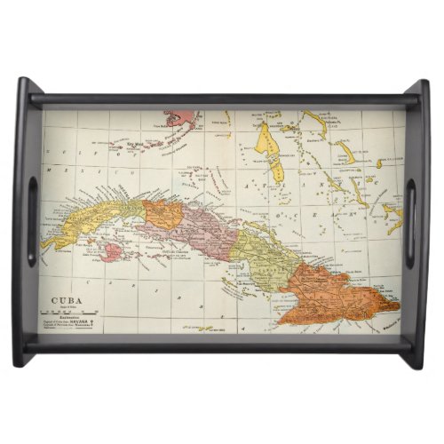 MAP CUBA 1900 SERVING TRAY