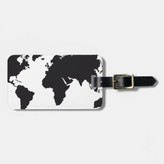 map design luggage tag