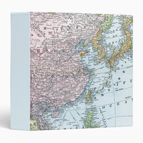 MAP EAST ASIA 1907 3 RING BINDER