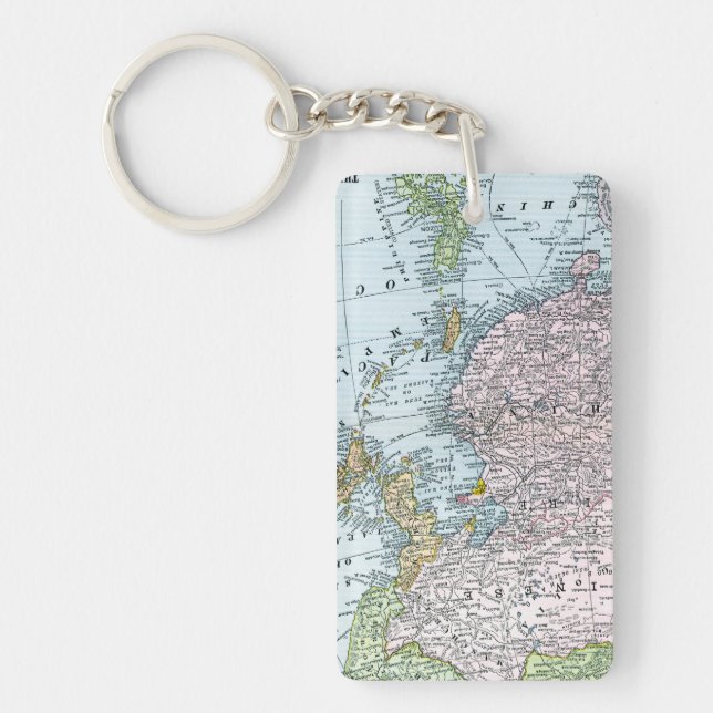 MAP: EAST ASIA, 1907 KEYCHAIN (Front)