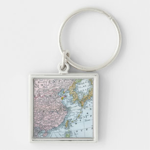 MAP: EAST ASIA, 1907 KEYCHAIN