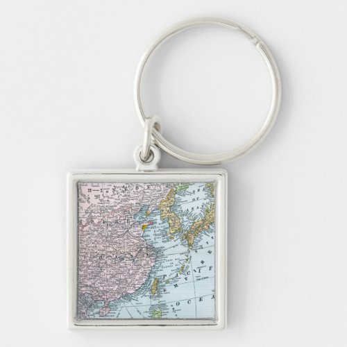 MAP EAST ASIA 1907 KEYCHAIN