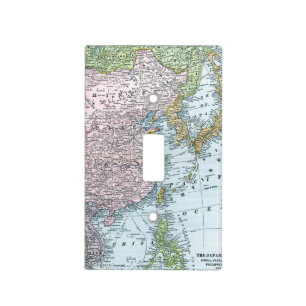 MAP: EAST ASIA, 1907 LIGHT SWITCH COVER
