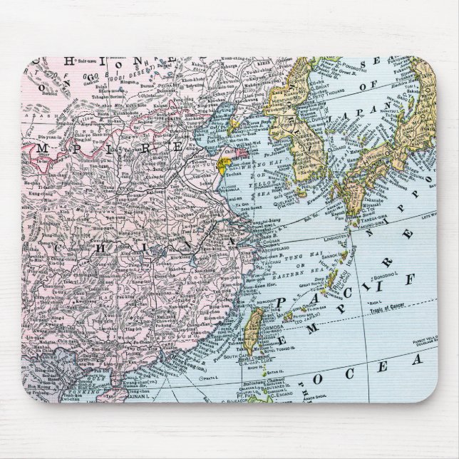 MAP: EAST ASIA, 1907 MOUSE PAD (Front)