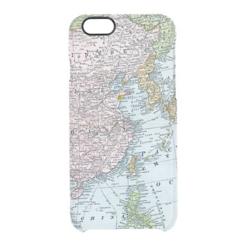 MAP EAST ASIA 1907 CLEAR iPhone 66S CASE