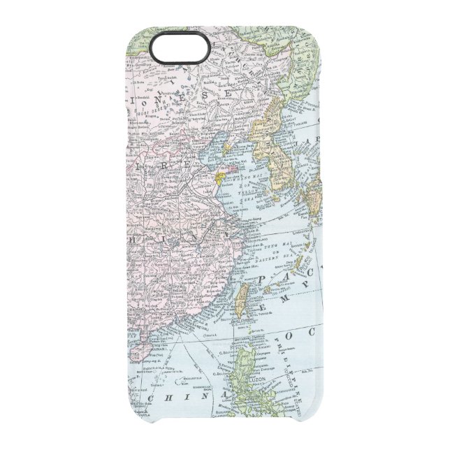 MAP: EAST ASIA, 1907 UNCOMMON iPhone CASE (Back)