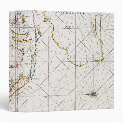 MAP EAST INDIES 1670 3 RING BINDER