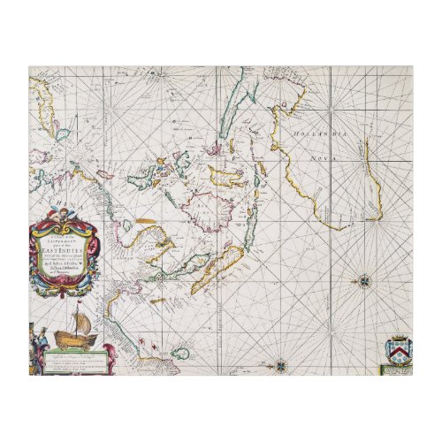 MAP EAST INDIES 1670 ACRYLIC PRINT