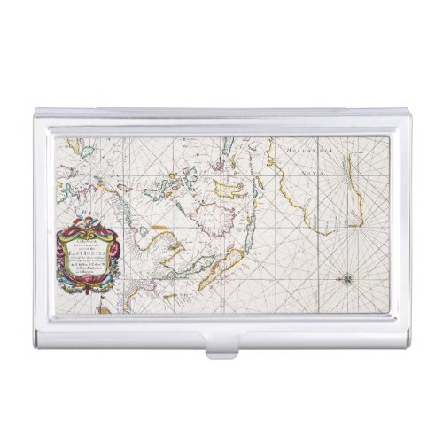MAP EAST INDIES 1670 BUSINESS CARD CASE