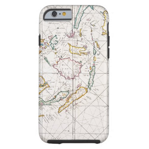 MAP EAST INDIES 1670 TOUGH iPhone 6 CASE