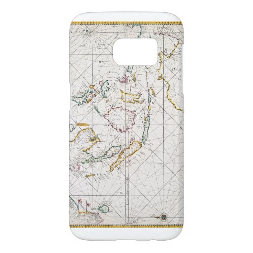 MAP EAST INDIES 1670 SAMSUNG GALAXY S7 CASE