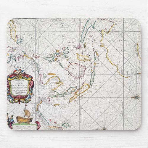 MAP EAST INDIES 1670 MOUSE PAD
