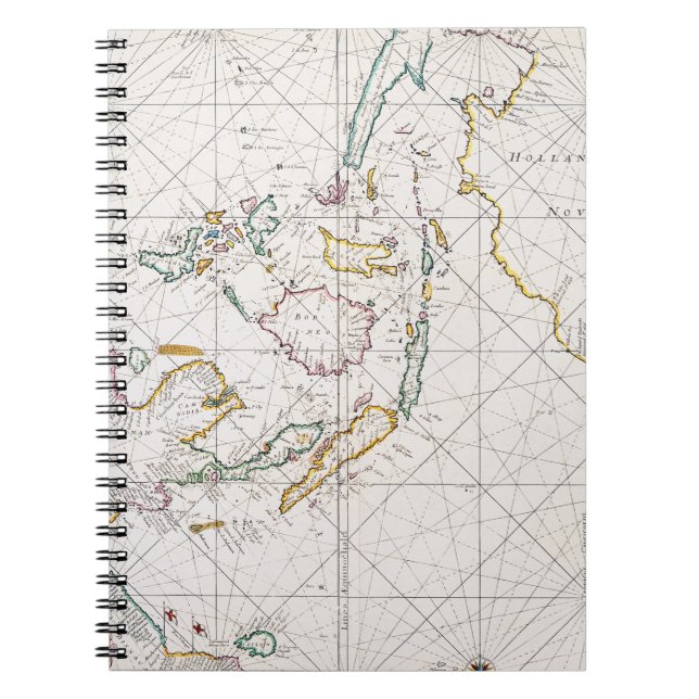 MAP: EAST INDIES, 1670 NOTEBOOK (Front)
