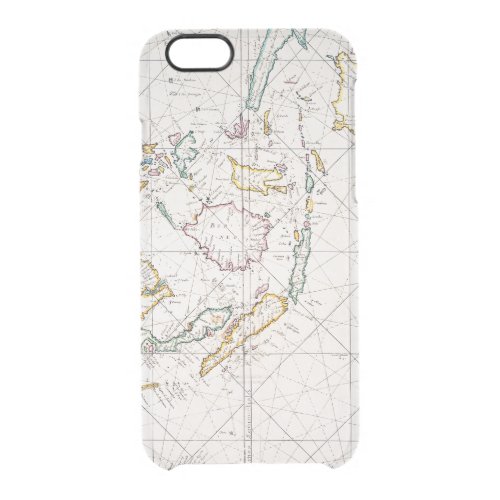 MAP EAST INDIES 1670 CLEAR iPhone 66S CASE