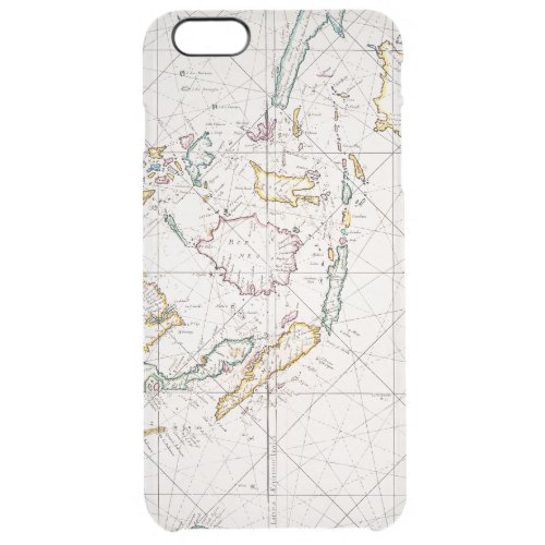 MAP EAST INDIES 1670 CLEAR iPhone 6 PLUS CASE