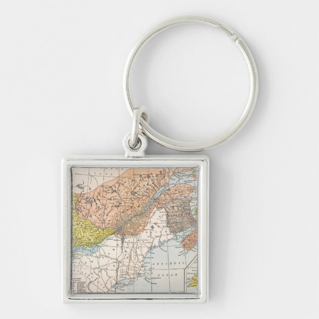 MAP: EASTERN CANADA KEYCHAIN (Front)