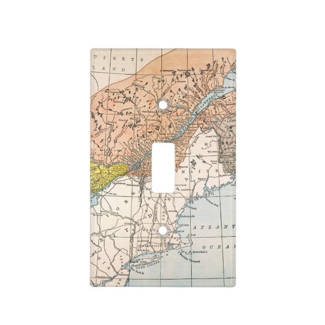 MAP: EASTERN CANADA LIGHT SWITCH COVER (Front)