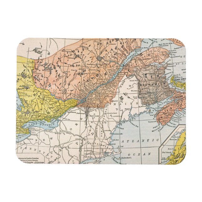 MAP: EASTERN CANADA MAGNET (Horizontal)