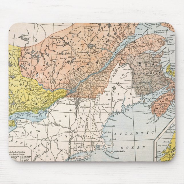 MAP: EASTERN CANADA MOUSE PAD (Front)