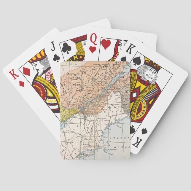 MAP: EASTERN CANADA POKER CARDS (Back)